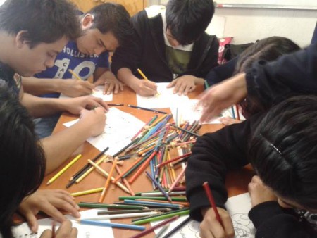 Dentro de la presentación de los distintos Ambientes de Aprendizaje-PREESCOLAR, COLOREA